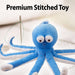 Blue Octopus 50cm Plush Colourful Cuddly Sea Life Toy - Oh So Soft