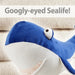 Blue Whale 50cm Plush Colourful Cuddly Sea Life Toy - Oh So Soft