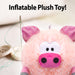 Inflatable 56cm Pig Plush Blow Up Farmyard Cuddly Soft Toy