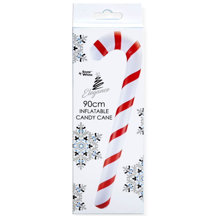 Inflatable Christmas Candy Cane 90cm Festive PVC Display Piece