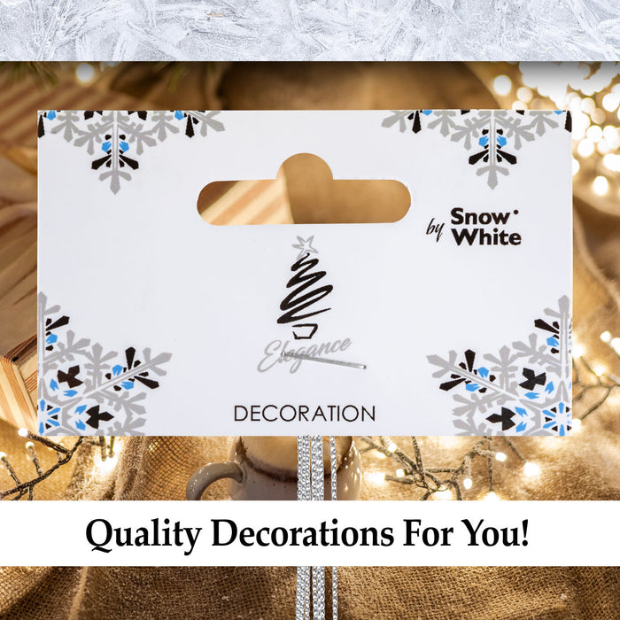 Red Glitter Cocktail Decoration Hand Painted Hanging Christmas Ornament