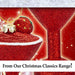 Red Glitter Cocktail Decoration Hand Painted Hanging Christmas Ornament
