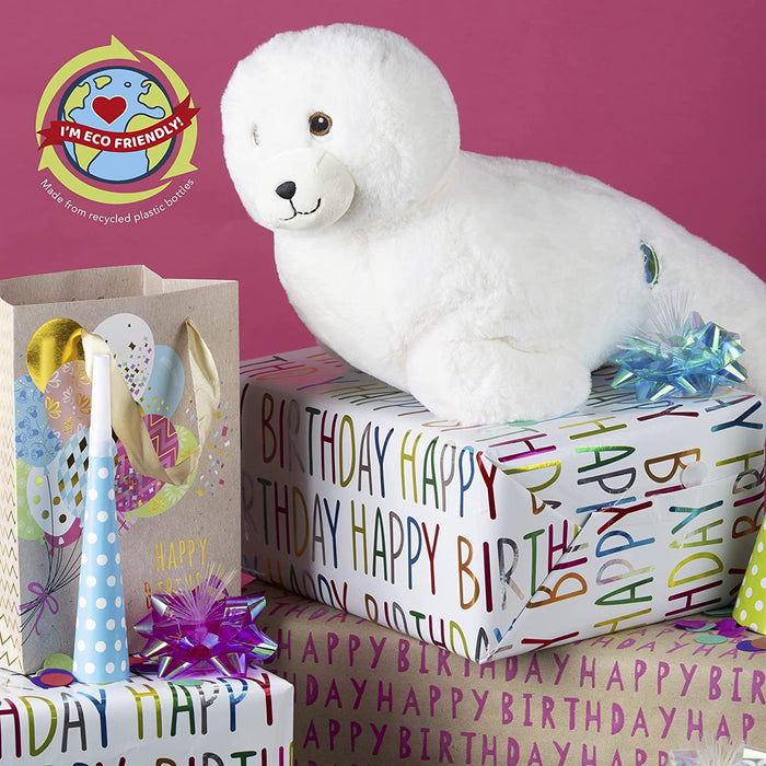 Seal Soft Toy Eco Friendly Plush 100% Recycled Cuddly Environmental 28cm