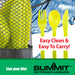 Lime Green Plastic Cutlery 12 Piece Set In Carry Bag - Summit