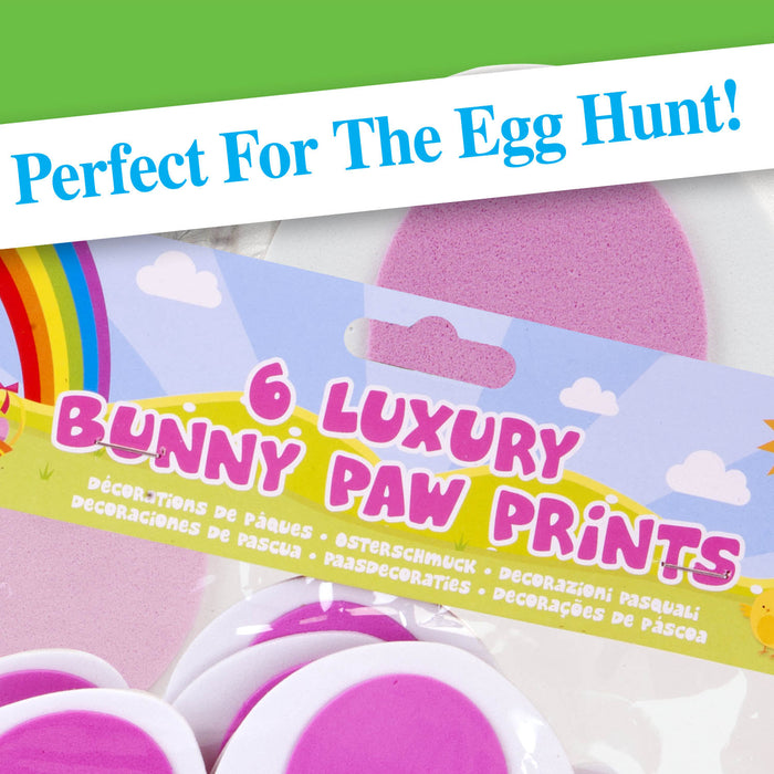 Luxury Bunny Paw Prints Easter Hunt Activity (6 Pack)