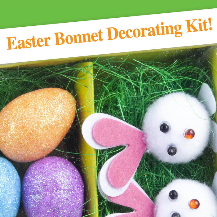 Easter Bonnet Decorating Set Bunny Carrot Daisy Craft Activity (16