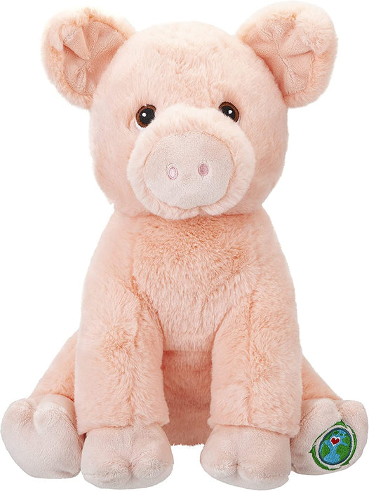 Pig Soft Toy Eco Friendly Plush 100% Recycled Cuddly Environmental 30cm