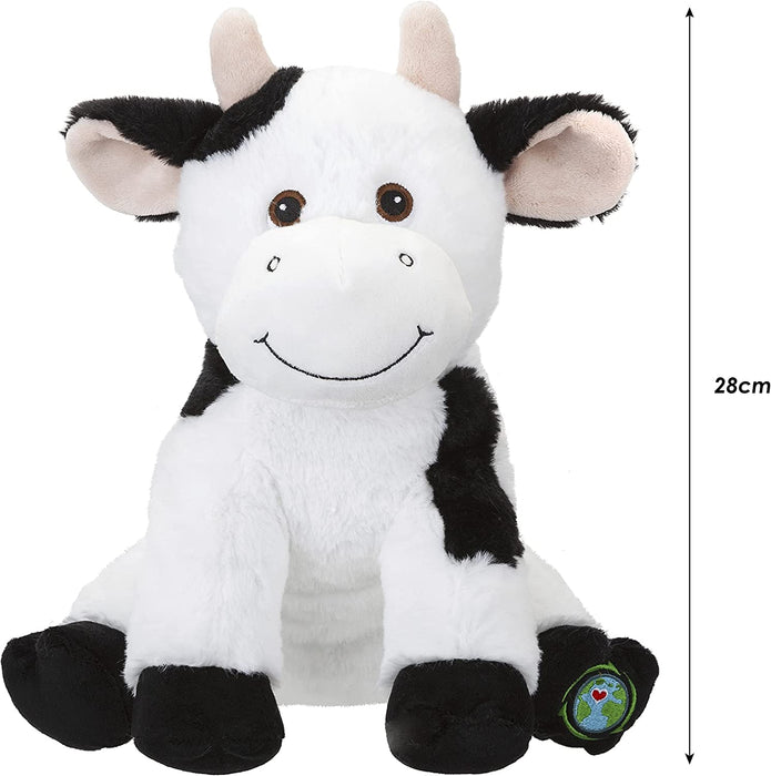 Cow Soft Toy Eco Friendly Plush 100% Recylcled Cuddly Environmental 30cm