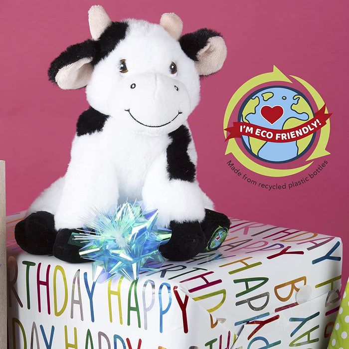 Cow Soft Toy Eco Friendly Plush 100% Recylcled Cuddly Environmental 30cm