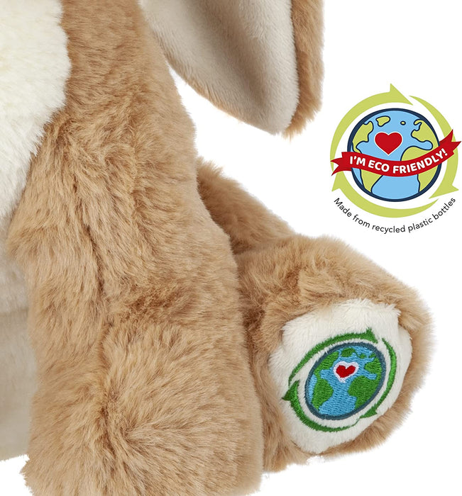 Rabbit Soft Toy Eco Friendly Plush 100% Recycled Cuddly Environmental 28cm