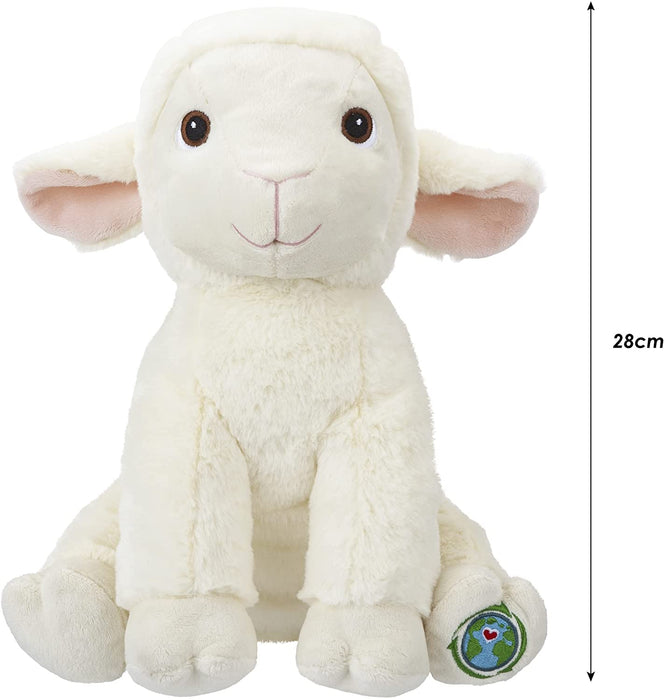 Lamb Soft Toy Eco Friendly Plush 100% Recycled Cuddly Environmental 30cm