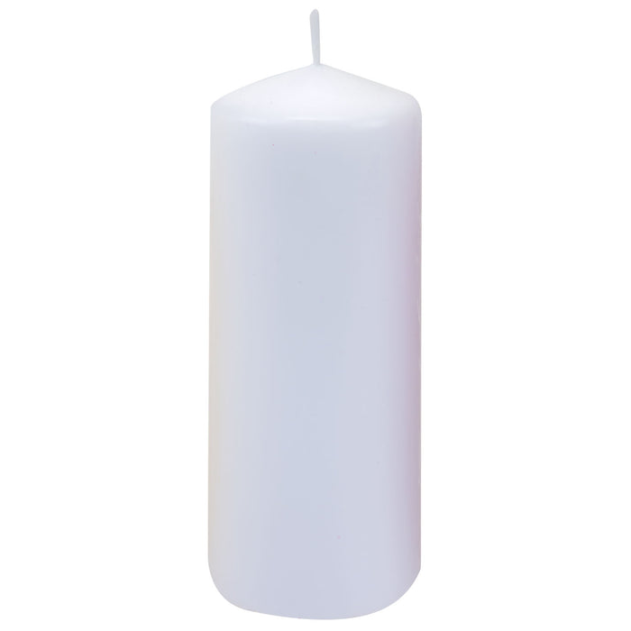 Fresh Linen 15cm Pillar Candle Luxury Scented White Decor