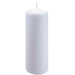 Fresh Linen 20cm Pillar Candle Luxury Scented White Decor