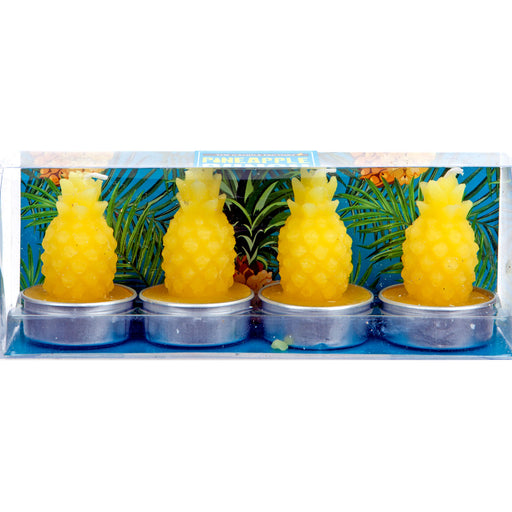 Scented Tealights Tropical Pineapple Multipack (4 pack)Candles Gifts