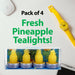 Scented Tealights Tropical Pineapple Multipack (4 pack)Candles Gifts