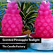 Scented Pink Pineapple Tealights Tropical Fruit Candle (4 Pack)