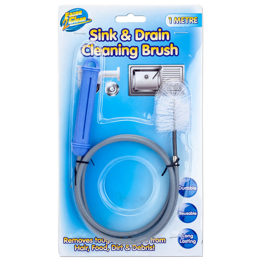 1 Metre Sink and Drain Cleaning Brush, Cleaning Supplies, Drain Brushes