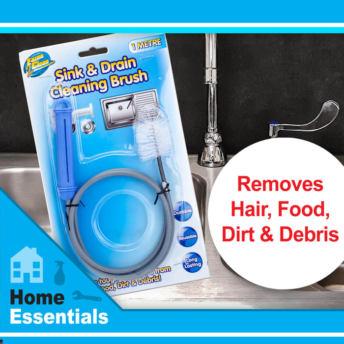 1 Metre Sink and Drain Cleaning Brush, Supplies