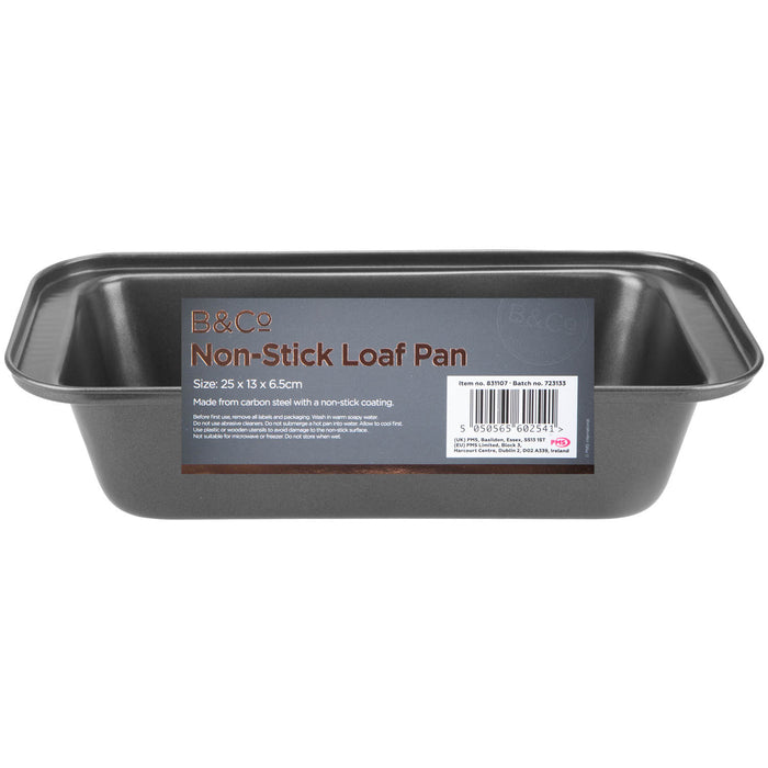 Rectangular Loaf Baking Pan 25cm Non Stick B&Co