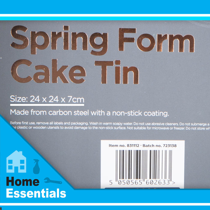 Spring Form Cake Tin 24cm Non Stick - B&Co