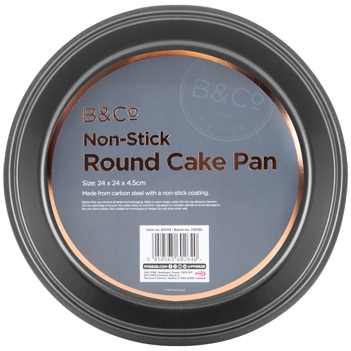 Round Cake Baking Pan 24cm Non Stick B&Co