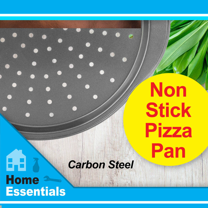 Non-Stick Round Pizza Pan Crisper B&Co