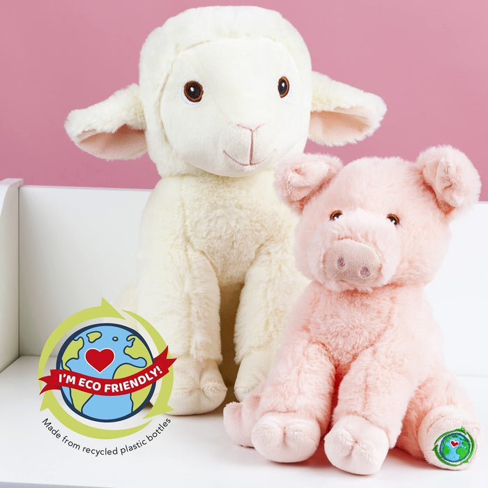 Lamb Soft Toy Eco Friendly Plush 9" 23cm