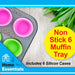 Muffin Tray & Case Set Non Stick 6 Cup - B&Co