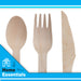 Biodegradable Wood Cutlery Set Sustainable Birchwood - Eco Connection