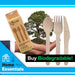 Biodegradable Wood Cutlery Set Sustainable Birchwood - Eco Connection (24 Pack)