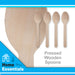 Biodegradable Wood Spoon Set Sustainable Birchwood Cutlery - Eco (24 Pack)