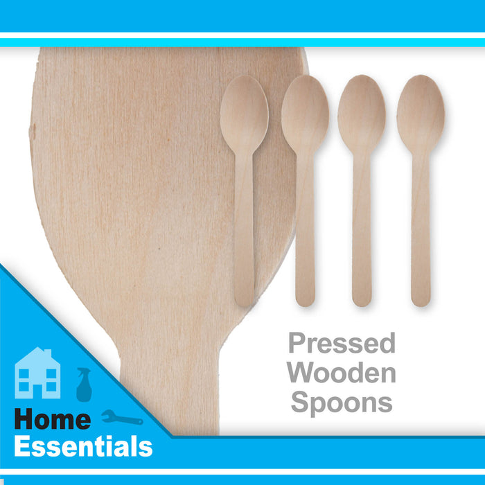 Biodegradable Wood Spoon Set Sustainable Birchwood Cutlery - Eco (24