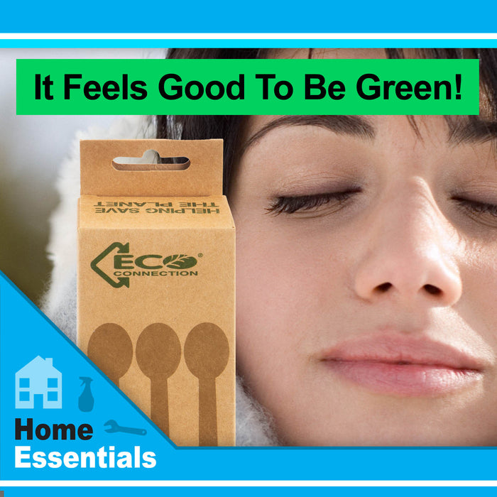 Biodegradable Wood Spoon Set Sustainable Birchwood Cutlery - Eco (24
