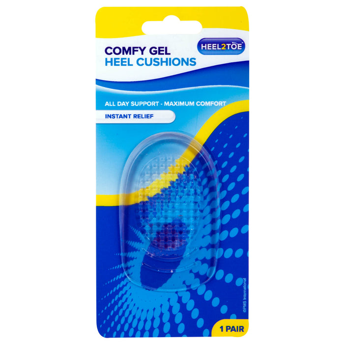 Super Comfy Invisible Gel Heel Cushions, 1 x Pair, Soft Gel Insert