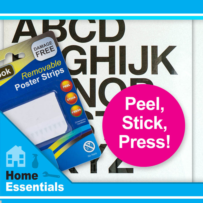 Removable Poster Strips (Pack of 12) hanging solutions, Adhesive