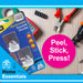 Removable Silver Square Hooks, (Pack of 3) Hanging Solutions