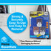 Removable Silver Square Hooks, (Pack of 3) Hanging Solutions