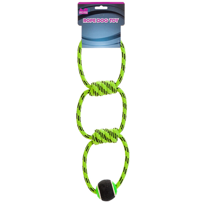 Green Ring Rope & Ball Jumbo Dog Toy - Pet-Pro