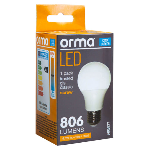 Warm White 9.6W Screw Base Classic LED Frosted Light Bulb - Orma