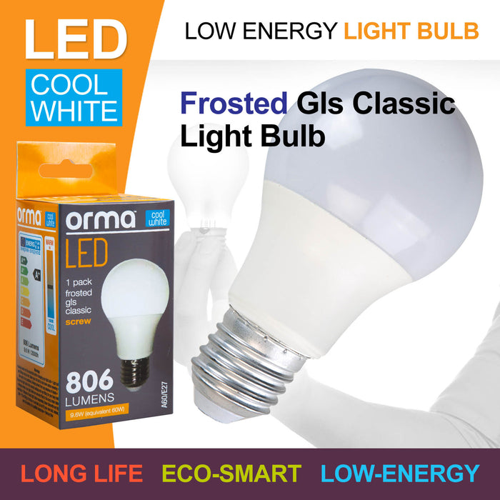 Warm White 9.6W Screw Base Classic LED Frosted Light Bulb - Orma