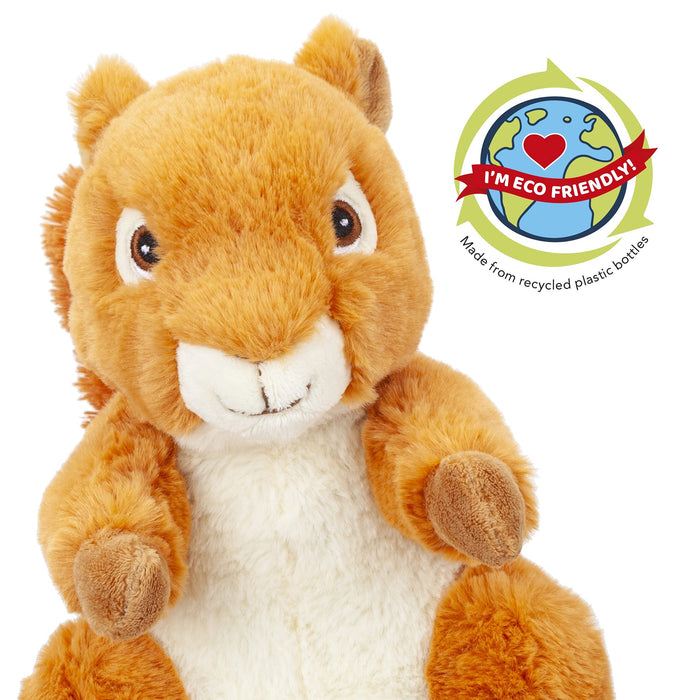 Squirrel Soft Toy Eco Friendly Plush 100% Recycled Cuddly Environmental 30cm