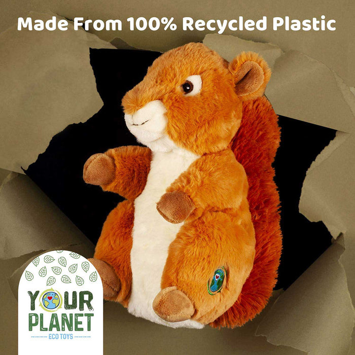 Squirrel Soft Toy Eco Friendly Plush 100% Recycled Cuddly Environmental 30cm