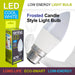 Cool White Candle 5W Bayonet Base Classic LED Frosted Light Bulb - Orma