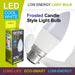 Cool White Candle 5W Bayonet Base Classic LED Frosted Light Bulb