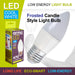 Cool White Candle 5W Screw Base Large LED Frosted E27 Light Bulb