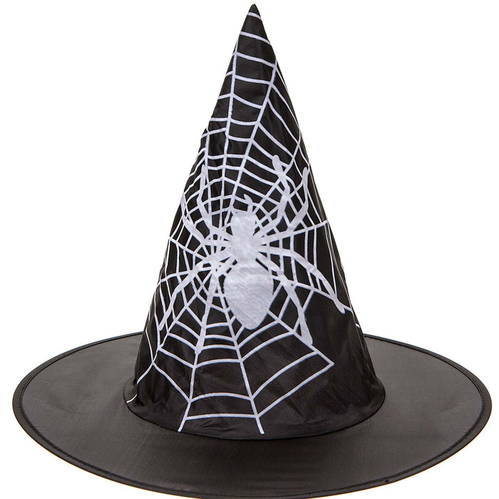 Child’s Halloween Witch Hat with Spider Print, Spooky Costumes, Fancy Dress