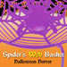 Halloween Sweet Bowl - Spider Web Basket 3D Bowl With Legs Halloween Purple