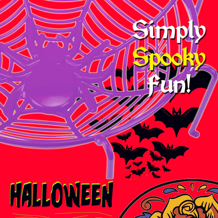 Halloween Sweet Bowl - Spider Web Basket 3D With Legs