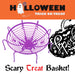 Halloween Sweet Bowl - Spider Web Basket 3D Bowl With Legs Halloween Purple