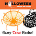 Halloween Sweet Bowl - Spider Web Basket 3D Bowl With Legs Halloween Orange